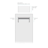 White Melamine Single Hang 12"